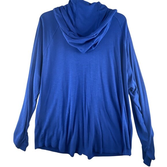 Calvin Klein Performance Womens 3X Blue Zip-Up Hoodie - Picture 2 of 9